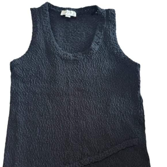 Ann Taylor LOFT Knit Sweater Tank Top Sleeveless Black V-Neck Size XS​​​ - Picture 2 of 8
